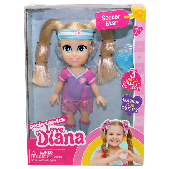 LOVE DIANA DOLL SOCCER STAR 6IN